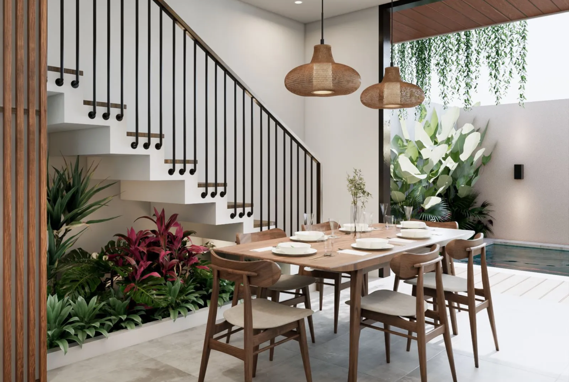 Villa Jimbaran – Modern Tropical Villa Off Plan,2 Kamar Pool Private, Harga 2.9 Miliar | SHM Freehold