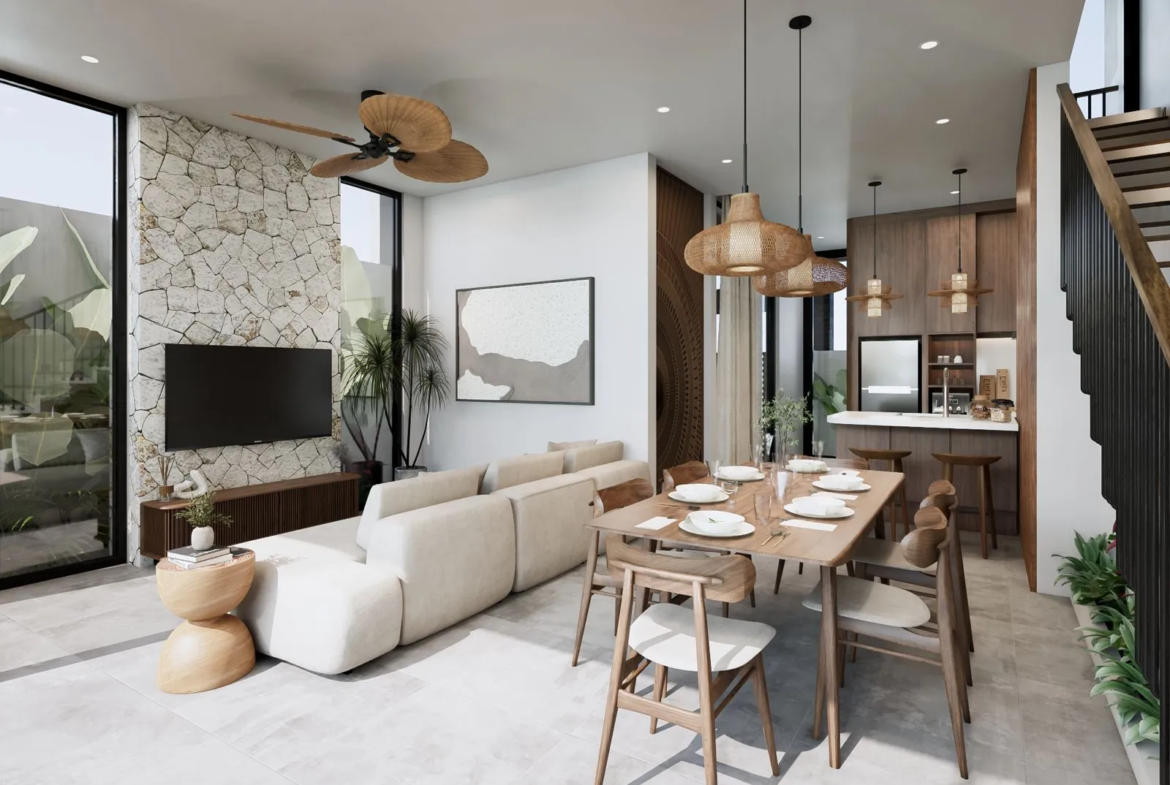 Villa Jimbaran – Modern Tropical Villa Off Plan,2 Kamar Pool Private, Harga 2.9 Miliar | SHM Freehold