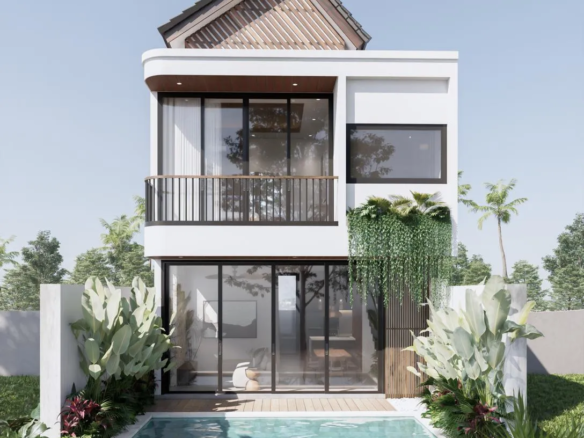 Villa Jimbaran – Modern Tropical Villa Off Plan,2 Kamar Pool Private, Harga 2.9 Miliar | SHM Freehold