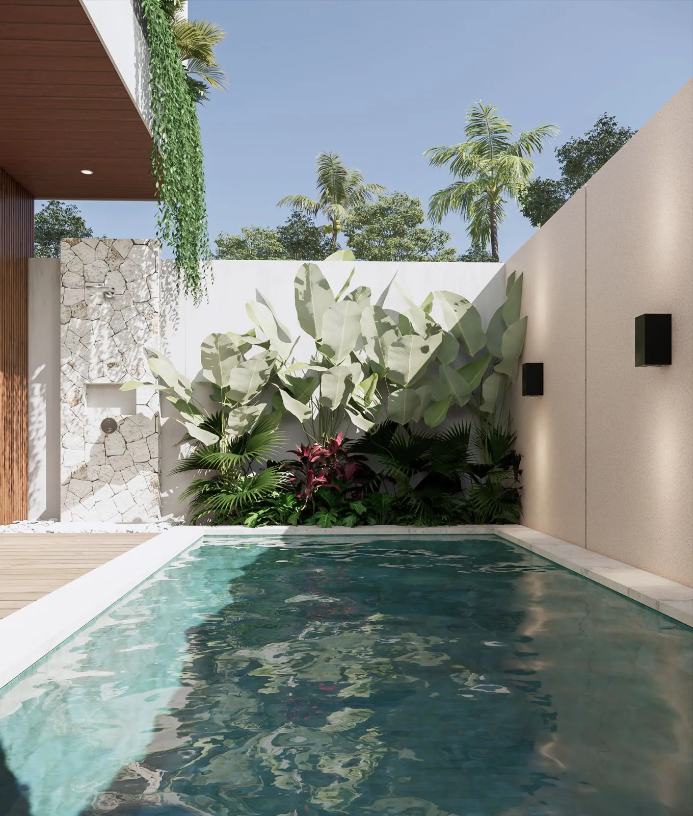 Villa Jimbaran – Modern Tropical Villa Off Plan,2 Kamar Pool Private, Harga 2.9 Miliar | SHM Freehold
