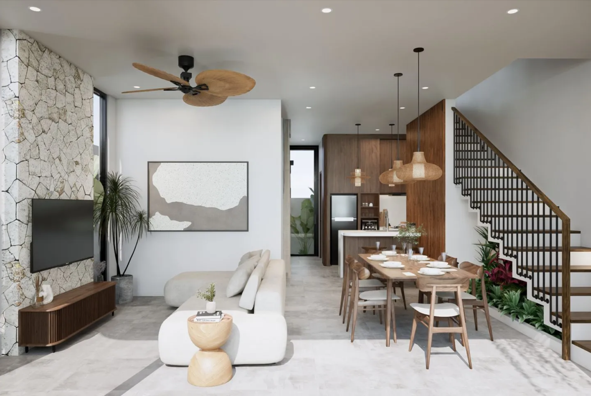Villa Jimbaran – Modern Tropical Villa Off Plan,2 Kamar Pool Private, Harga 2.9 Miliar | SHM Freehold